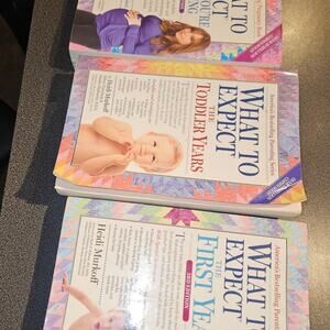 What to Expect Parenting Book Set (3 Books) - Excellent Condition